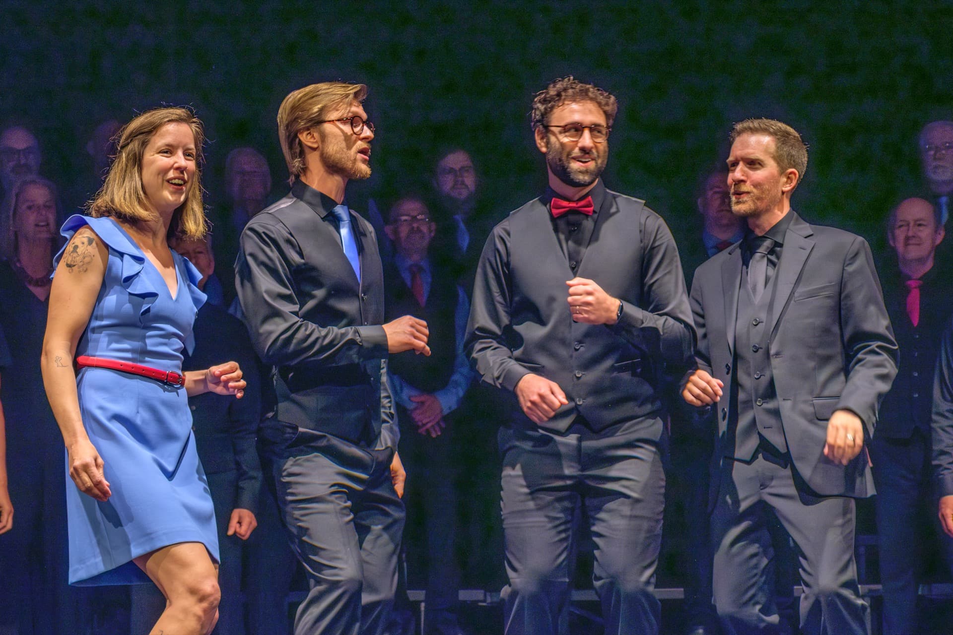 Constellation Quartet performing on stage