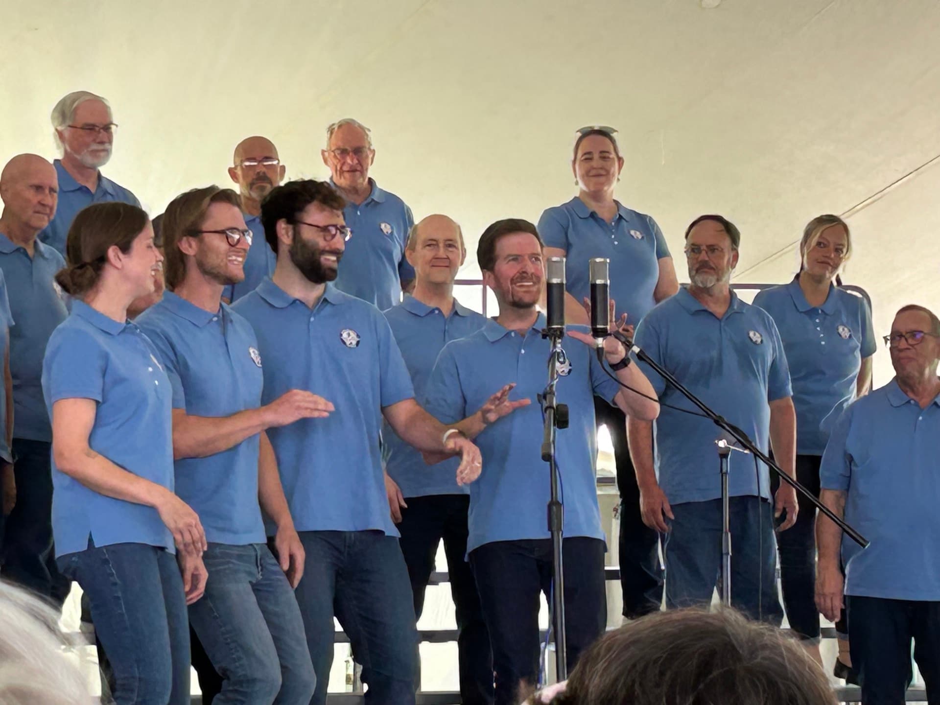 The Downeasters Chorus performing outdoors